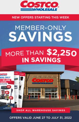 Costco catalogue in Vancouver | Member-Only Savings | 2022-06-27 - 2022-07-31