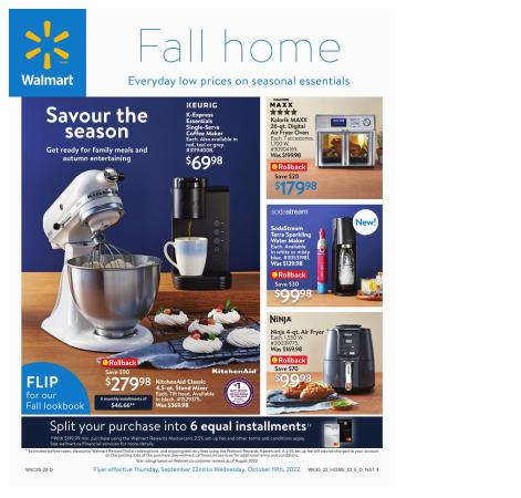 Walmart catalogue | Walmart Walmart Fall Home Digest | 2022-09-22 - 2022-10-19