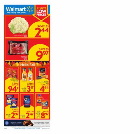 Walmart catalogue | Walmart Flyer | 2022-09-29 - 2022-10-05