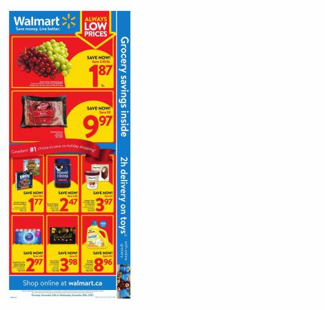 Walmart catalogue in Moose Jaw | Walmart Flyer | 2022-11-24 - 2022-11-30