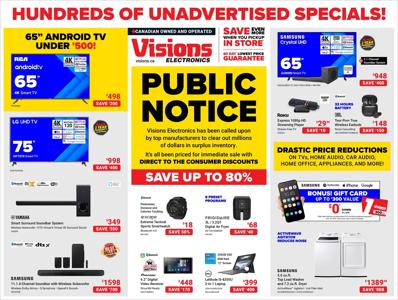 Electronics offers in Calgary | Weekly Flyer in Visions Electronics | 2023-03-17 - 2023-03-23