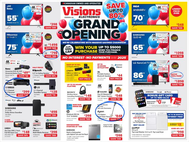 Visions Electronics catalogue in Calgary | Visions Electronics weeky flyer | 2023-09-02 - 2023-12-31