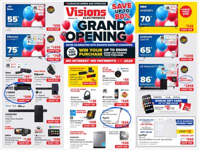 Electronics offers | Visions Electronics weeky flyer in Visions Electronics | 2023-09-02 - 2023-12-31