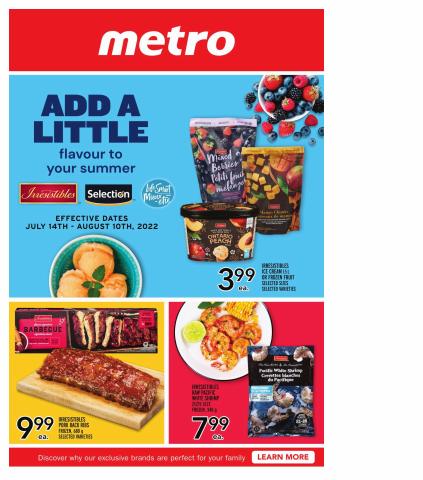 Metro catalogue | Metro weekly flyer Ontario | 2022-07-14 - 2022-08-10
