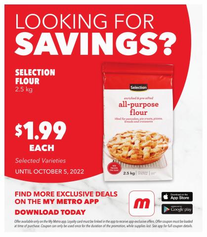 Metro catalogue in Ottawa | Metro weekly flyer Ontario | 2022-09-29 - 2022-10-05