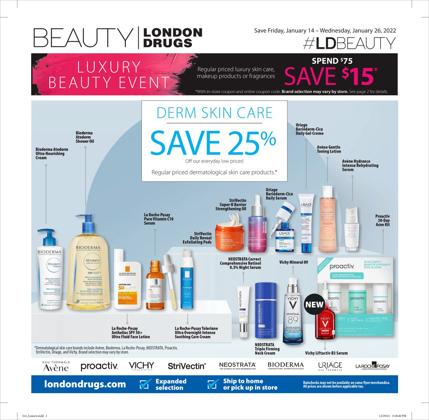 Pharmacy & Beauty deals in the London Drugs catalogue ( Expires tomorrow)