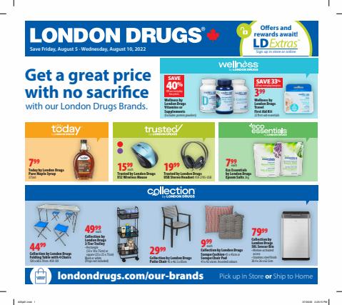 London Drugs catalogue in Vancouver | Special Flyer - West | 2022-08-05 - 2022-08-10
