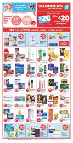Shoppers Drug Mart catalogue in Sudbury | Shoppers Drug Mart Weekly ad | 2022-10-01 - 2022-10-07