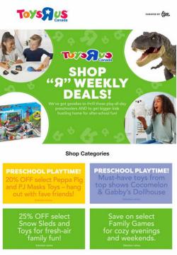 Kids, Toys & Babies deals in the Toys R us catalogue ( 2 days left)