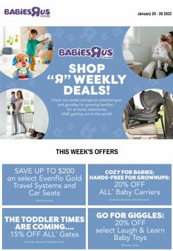 Kids, Toys & Babies deals in the Toys R us catalogue ( Expires tomorrow)