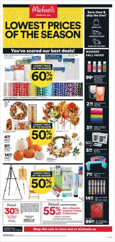 Michaels catalogue in Nanaimo | 9/21 Weekly Ad Canada | 2022-09-21 - 2022-09-29