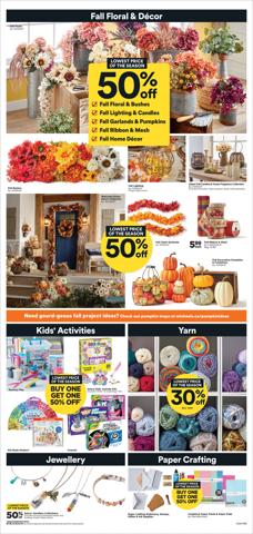 Michaels catalogue in Montreal | 9/21 Weekly Ad Canada | 2022-09-21 - 2022-09-29