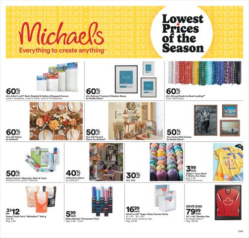 Michaels catalogue in Calgary | 9/15 Weekly Ad Canada | 2023-09-15 - 2023-09-24