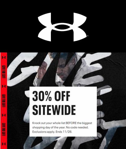 Under Armour catalogue in Toronto | 30% Off Sitewide | 2022-11-23 - 2022-11-28