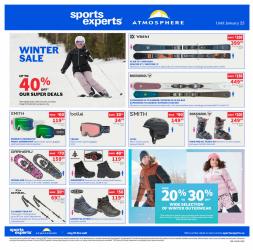 Sport deals in the Sports Experts catalogue ( 3 days left)