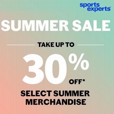 Sports Experts catalogue | Take up to 30% off | 2022-07-07 - 2022-08-07