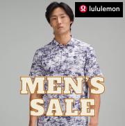 Offer on page 5 of the Lululemon Men's Sale catalog of Lululemon