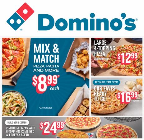 Restaurants offers in Edmonton | Promotions in Domino's Pizza | 2022-05-11 - 2022-07-04