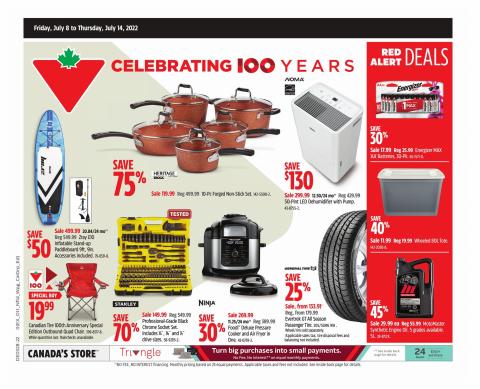 Canadian Tire catalogue in Timmins | Weekly Flyer | 2022-07-08 - 2022-07-14