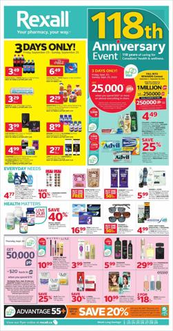 Pharmacy & Beauty offers in Gatineau | Rexall flyer in Rexall | 2022-09-23 - 2022-09-29