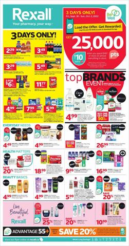 Pharmacy & Beauty offers in Vancouver | Rexall flyer in Rexall | 2022-09-30 - 2022-10-06
