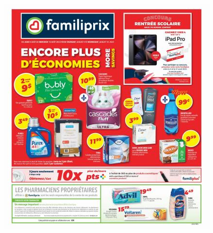 Familiprix catalogue | Circulaire | 2022-08-04 - 2022-08-10