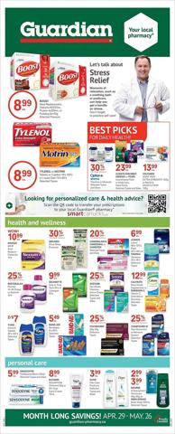 Pharmacy & Beauty offers in Hamilton | Guardian Pharmacy weekly flyer in Guardian Pharmacy | 2022-04-29 - 2022-05-26