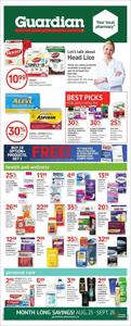 Pharmacy & Beauty offers in Kelowna | Guardian Pharmacy weekly flyer in Guardian Pharmacy | 2023-08-25 - 2023-09-28