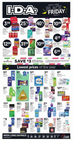 Offer on page 3 of the Offers I.D.A Black Friday catalog of IDA Pharmacy