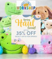 Offer on page 3 of the Spring Haul Event!  Up to 35% Off catalog of Build a Bear