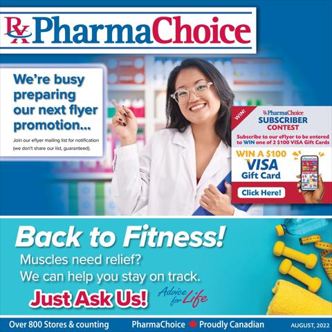 PharmaChoice catalogue in Marystown | Weekly flyer PharmaChoice | 2022-09-29 - 2022-10-05
