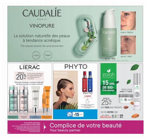 Jean Coutu catalogue in Quebec | Cosmetics Insert | 2022-09-22 - 2022-10-05