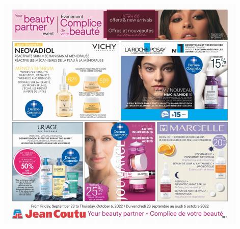Jean Coutu catalogue in Fredericton | Cosmetics Insert | 2022-09-23 - 2022-10-06