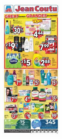 Pharmacy & Beauty offers in Gatineau | Weekly Flyer in Jean Coutu | 2022-09-23 - 2022-09-29
