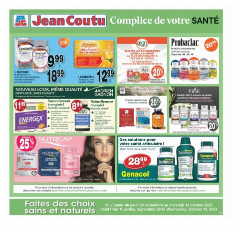 Jean Coutu catalogue in Sherbrooke QC | Special Insert | 2022-09-29 - 2022-10-12