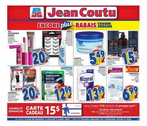Pharmacy & Beauty offers in Montreal | More Savings Flyer in Jean Coutu | 2022-09-29 - 2022-10-05