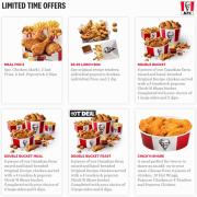 Offer on page 2 of the KFC Offers catalog of KFC