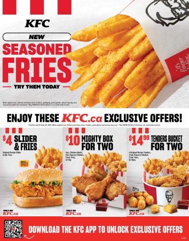 KFC catalogue in Toronto | KFC Coupons  | 2023-08-21 - 2023-10-29