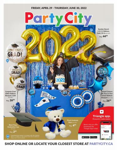 Kids, Toys & Babies offers in Toronto | Party City Flyer - Celebrate your Grad! in Party City | 2022-05-10 - 2022-06-30