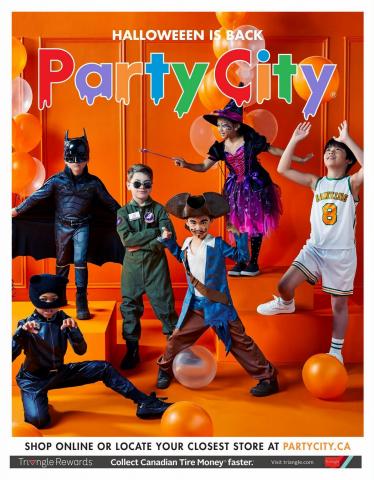 Kids, Toys & Babies offers in Calgary | Halloween is Back Flyer in Party City | 2022-09-16 - 2022-10-31