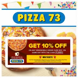 Restaurants deals in the Pizza 73 catalogue ( 3 days ago)