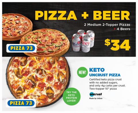 Restaurants offers in Edmonton | Deals!! in Pizza 73 | 2022-05-12 - 2022-07-04