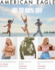 Offer on page 3 of the Up to 60% Off catalog of American Eagle