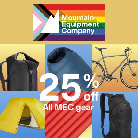 MEC catalogue | 25% off All MEC Gear | 2022-06-27 - 2022-07-04