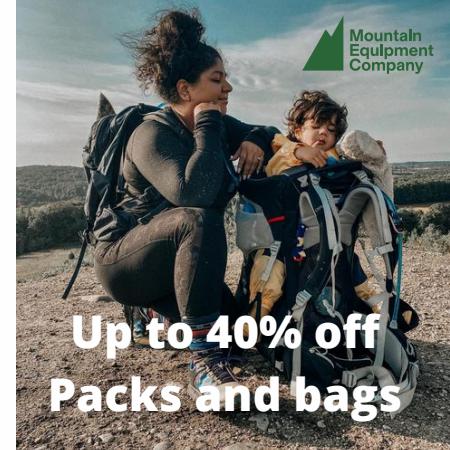 MEC catalogue | Up to 40% off Packs and bags | 2022-09-26 - 2022-10-12