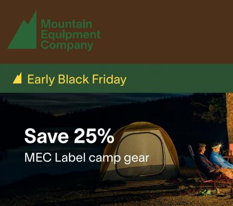 Offer on page 7 of the Save 25% catalog of MEC
