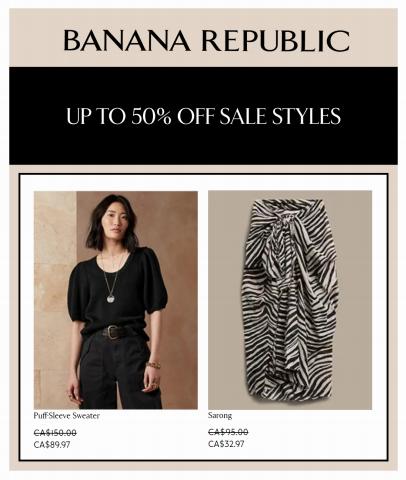 Banana Republic catalogue in Vancouver | Up to 50% off Sale Styles | 2022-06-07 - 2022-08-07