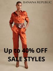 Clothing, Shoes & Accessories offers | Up to  40% OFF  SALE STYLES in Banana Republic | 2023-05-17 - 2023-06-08