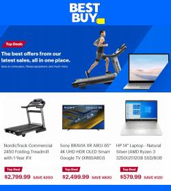 Electronics deals in the Best Buy catalogue ( Published today)