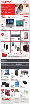 Staples deals in the Staples catalogue ( Expires tomorrow)
